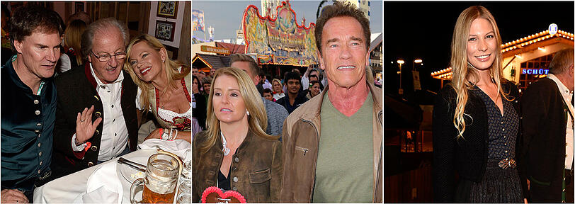 Hollywood-Besuch auf der Wiesn! Arnold Schwarzenegger begeistert das Schützenzelt, während Sarah Brander und Carsten Maschmeyer beim Käfer feiern. Die Promi-Bilder vom Donnerstag.