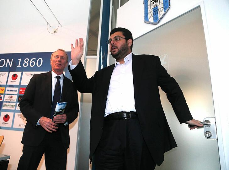 Bilder vom 1860-Gipfel mit Investor Hasan Ismaik und dem neuen Löwen-Präsidenten Hep Monatzeder
