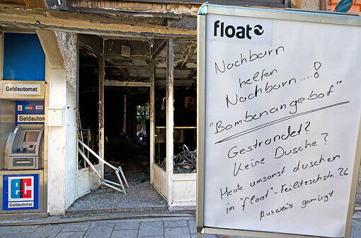 Das nennt man Nachbarschaftshilfe: Das Float in der Feilitzschstraße bietet Gratis-Duschen für Anwohner an