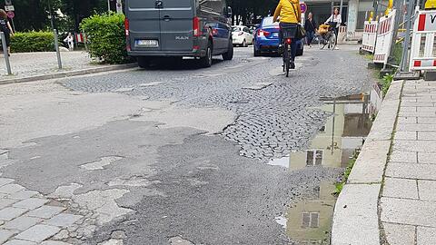Fahren auf der Fahrradstraße? Hier schwierig. (Archiv)
