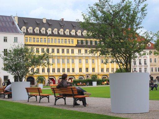 Der Marienhof hinterm Rathaus. Hier findet Mitte Oktober ein großes Kinderfest statt.