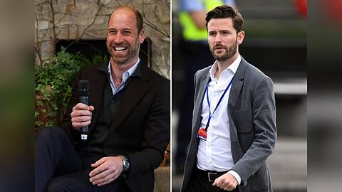 Kennen sich seit vielen Jahren: Thronfolger Prinz William und Jason Knauf.