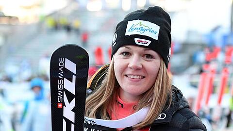 Belegte bei der Abfahrt in Gröden den fünften Platz: Michaela Wenig.