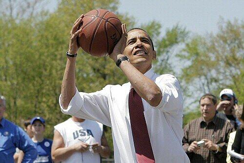 Nahm alle Hürden sportlich: Barack Obama.