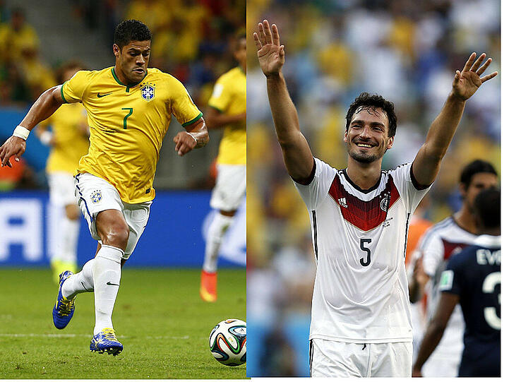 Hulk (l.) und Hummels sind nicht nur gute National-Kicker