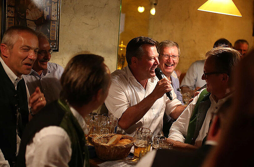 Auch Münchens Bürgermeister und Wiesn-Chef Josef Schmid (CSU) war vor Ort.