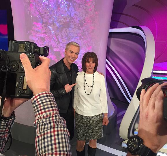 Julian David und seiner Mutter
