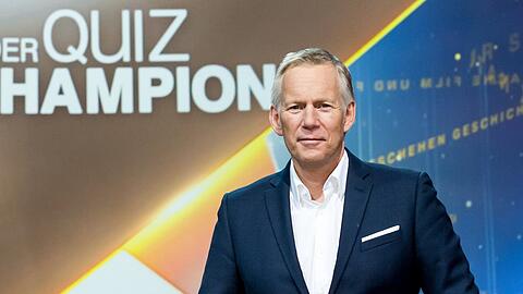 "Der Quiz-Champion": Johannes B. Kerner moderiert die Rate-Duelle.