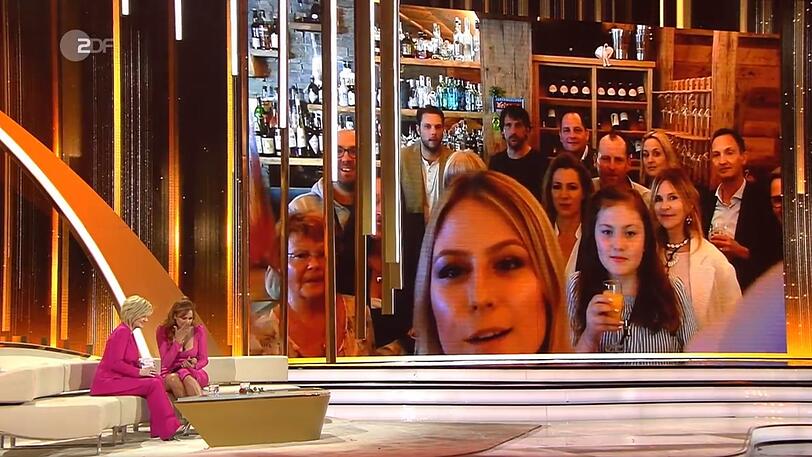 Tochter Lena Ferber schickte Andrea Berg eine Videobotschaft.