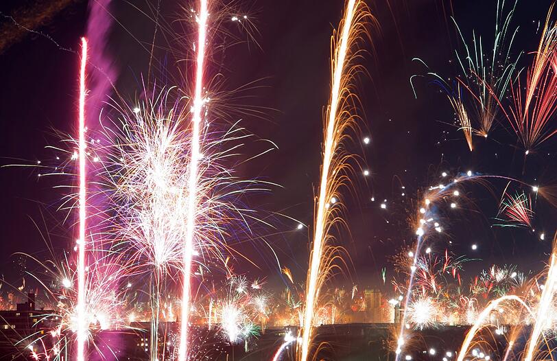 "Mit Knalleffekten verbunden": ein Feuerwerk.