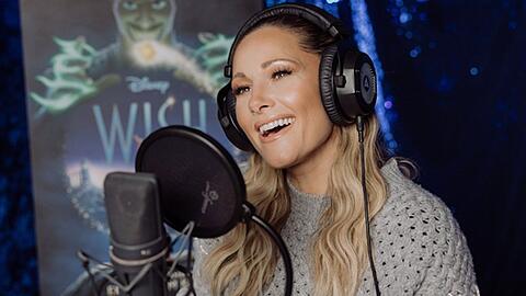 Helene Fischer bei den Aufnahmen ihres Songs für den Disney-Film "Wish".