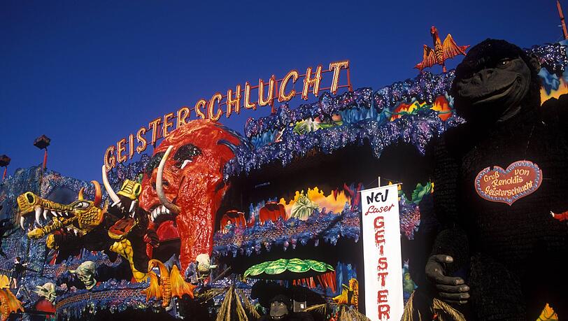 1990: Die Geisterschlucht war gar nicht mal so gruselig - dafür sorgten Laser-Effekte für ungewohnte Eindrücke.