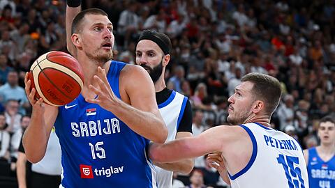 Hatte es gegen Tschechien leicht: Jokic mit den Serben.