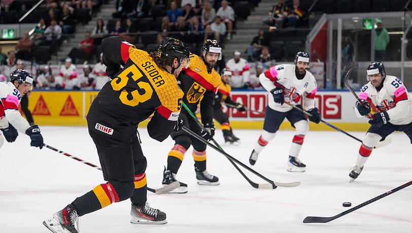 Kapitän Moritz Seider hatte viele Szenen in der Offensive. Kapitän Moritz Seider hatte viele Szenen in der Offensive.