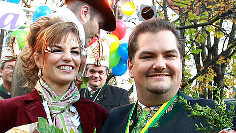 Zünftig: Das Narrhalla-Prinzenpaar Anja I. und Werner II.