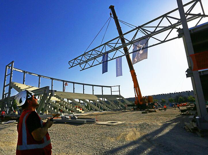 Die Bilder von der Apassionata-Baustelle in Fröttmaning.