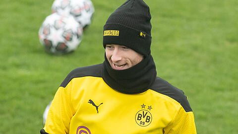 Am Dienstag geht es in der Champions League gegen den FC Sevilla weiter: Marco Reus im Training von Borussia Dortmund.