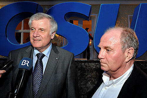 Zwei Alphatiere: Seehofer und Hoeneß.