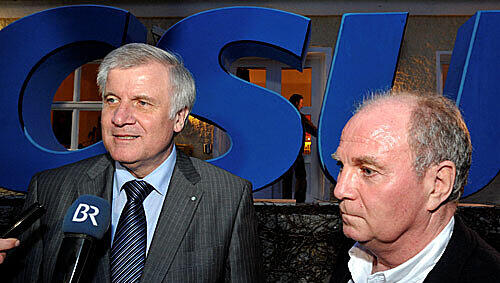 Zwei Alphatiere: Seehofer und Hoeneß. Zwei Alphatiere: Seehofer und Hoeneß.