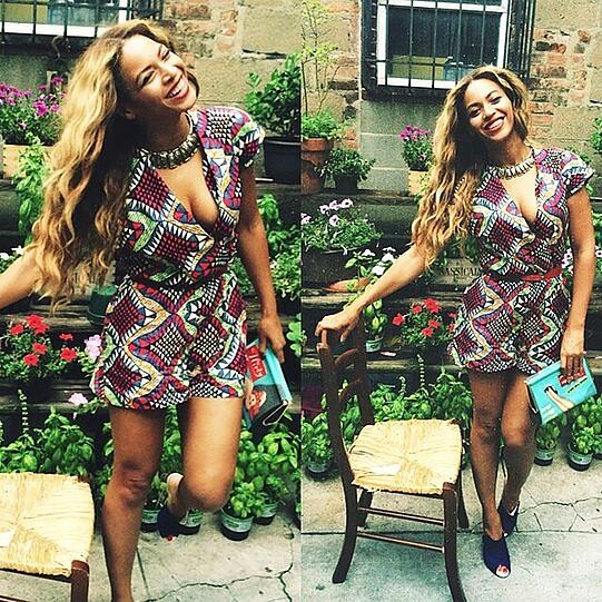 "Good morning" postet R'n'B-Star Beyoncé unter dieses Foto mit einem hübschen Sommerkleid.
