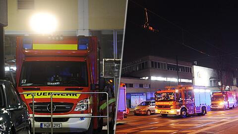 Großeinsatz in Giesing: Feuerwehrfahrzeuge stehen am Donnerstagabend vor der Paulaner-Brauerei am Nockherberg.