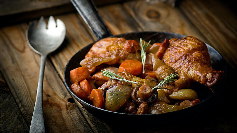 Huhn mal anders: Coq au Vin