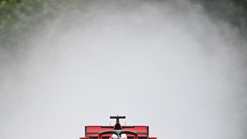 Schnellster im Regen von Budapest: Ferrari-Pilot Sebastian Vettel. Schnellster im Regen von Budapest: Ferrari-Pilot Sebastian Vettel.