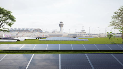 So könnte der Solarpark aussehen.