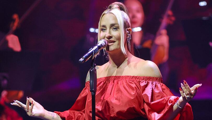 Sarah Connor an einem Weihnachtskonzert im Jahr 2022 in Berlin.