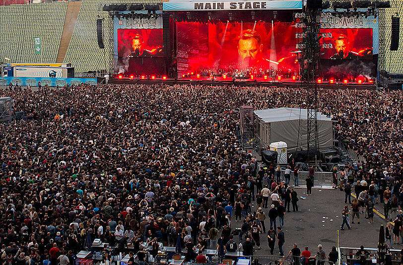 Gelungene Premiere: Tausende Fans rockten bei Rockavaria 2015 im Olympiapark.
