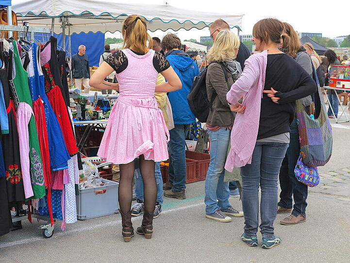 So war der Flohmarkt auf der Theresienwiese.