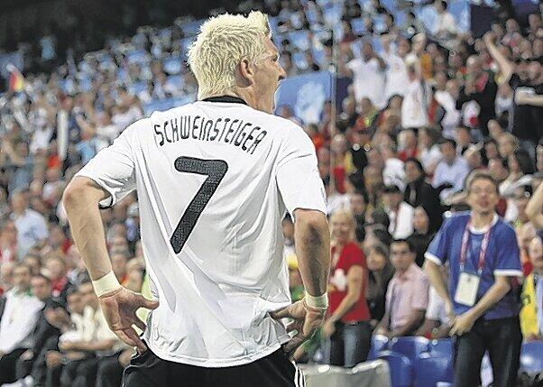 Urschreib nach seinem EM-Tor gegen Portugal: Bastian Schweinsteiger