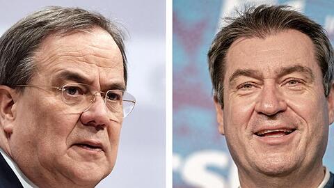Armin Laschet und Markus Söder - beide möchten für die Union ins Rennen ums Kanzleramt gehen.