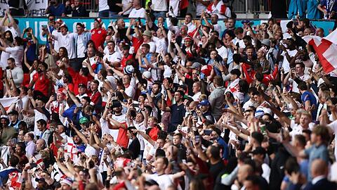 Beim EM-Finale im Wembley-Stadion waren 60.000 Zuschauer zugelassen.