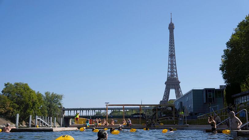 Die neuen Freibäder in der Seine kommen bei Einwohnern und Touristen gut an (Archivbild).