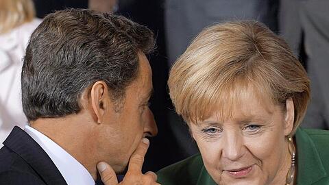 Nicolas Sarkozy und Angela Merkel