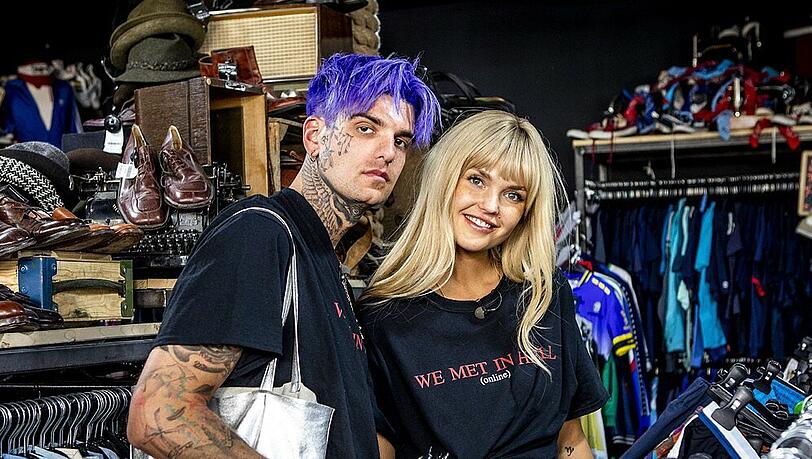 "Promi Shopping Queen": Bobby (Boris Alexander) Stein und Bonnie Strange "Promi Shopping Queen": Bobby (Boris Alexander) Stein und Bonnie Strange