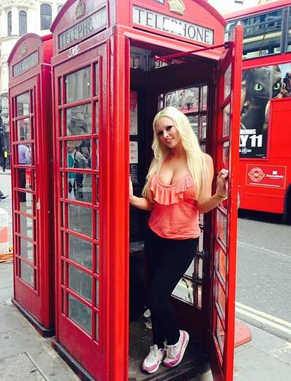Daniela Katzenberger in London.