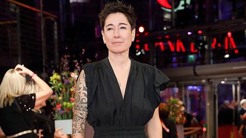 Dunja Hayali bei einem Auftritt in Berlin.