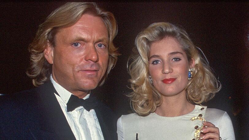 Sarah Kern mit Otto Kern beim Bambi 1992. Von 1995 bis 1999 waren sie verheiratet.