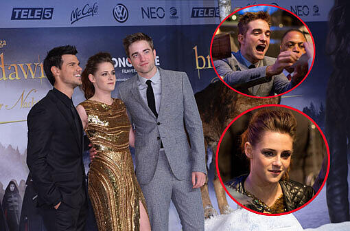 Ausnahmezustand am Freitagabend in Berlin: Bei der Premiere des letzten Teils der Twilight-Saga trafen die Stars Robert Pattinson, Kirsten Stewart, Taylor Lautner und Co. auf jede Menge kreischende und jubelnde Fans. Und zahlreiche Promis wollten sich das Kinoerlebnis ebenfalls nicht entgehen lassen. Sehen Sie hier die Bilder vom roten Teppich und lesen Sie im Text die AZ-Kritik zu "Breaking Dawn 2"...