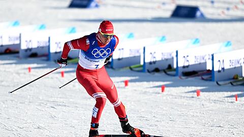 Alexander Bolschuno, Starter für das Russische Olympische Komitee, in Aktion.