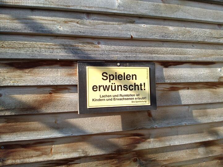 Lachen und Herumtollen erlaubt!