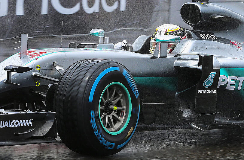 Lewis Hamilton auf seiner Fahrt zum Sieg beim Großen Preis von Monaco.