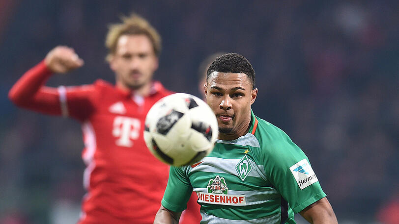 Serge Gnabry noch im Werder-Trikot - am 28. Janur bei der 1:2-Niederlage der Bremer gegen den FC Bayern.