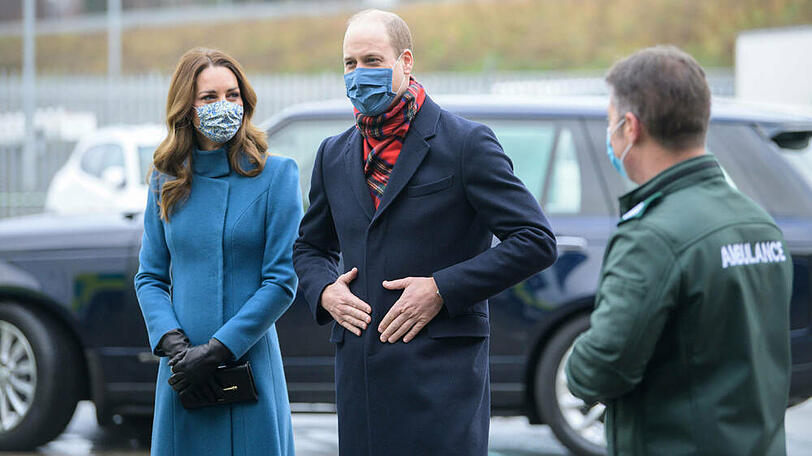 Herzogin Kate und Ehemann Prinz William haben sich bei den Corona-Helfern in Newbridge bedankt.