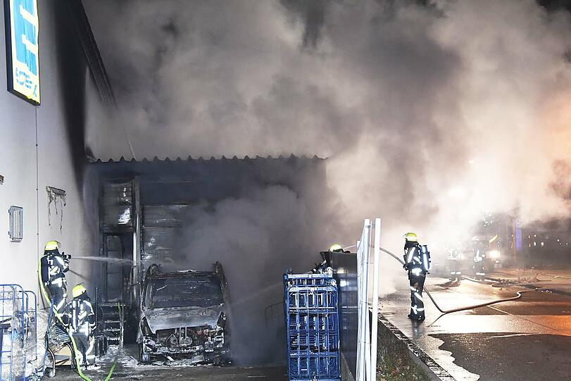 Die Feurwehr konnte die Flammen löschen.
