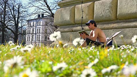 In weiten Teilen des Freistaats zeigt sich der Fr&uuml;hling mit Sonnenschein.