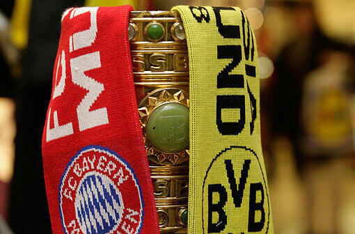 Im Pokalfinale: Der FC Bayern und Borussia Dortmund.