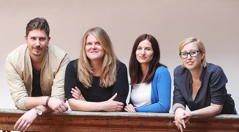Gestatten: Unser Redaktionsteam in Landshut mit (v.l.) Ingmar Schweder, Claudia Hagn, Kerstin Petri und Carmen Merckenschlager.